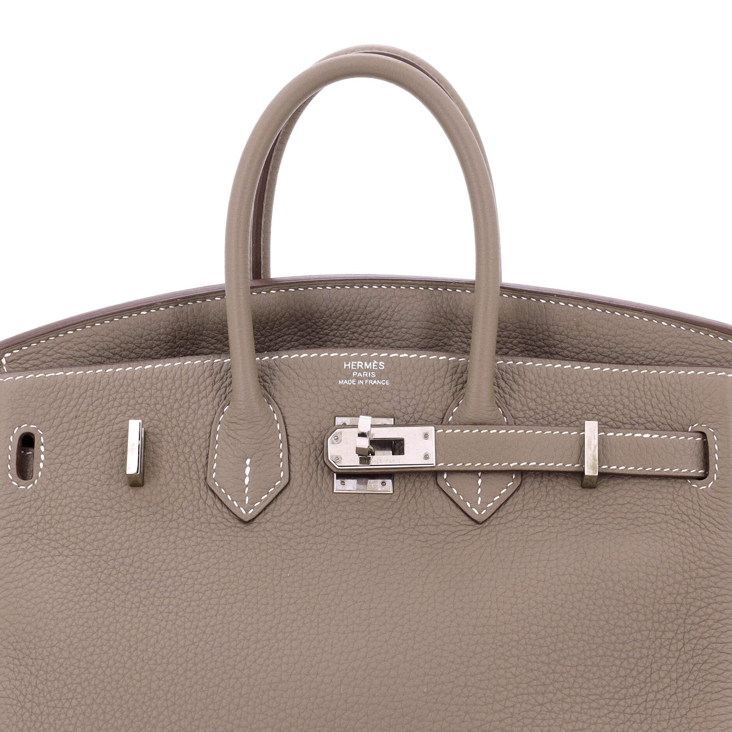 Birkin Handbag Grey Togo with Palladium Hardware 25