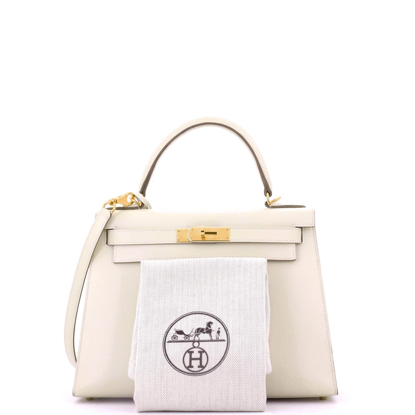 Kelly Handbag Light Epsom with Gold Hardware 28