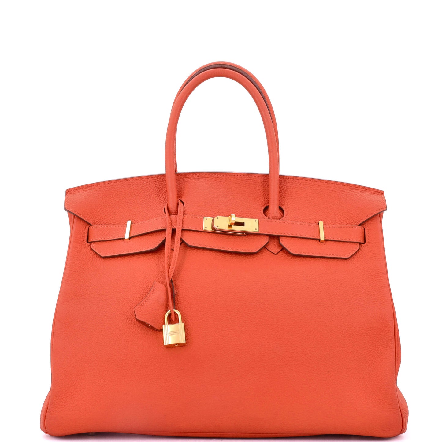Birkin Handbag Orange Poppy Togo with Gold Hardware 35