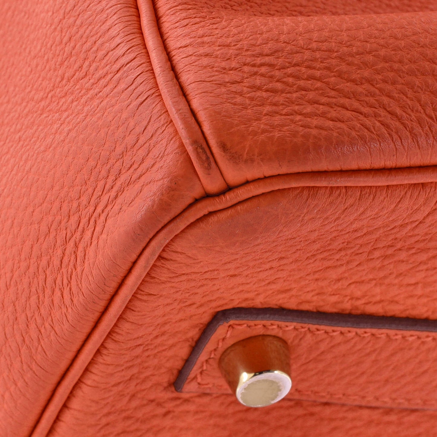 Birkin Handbag Orange Poppy Togo with Gold Hardware 35