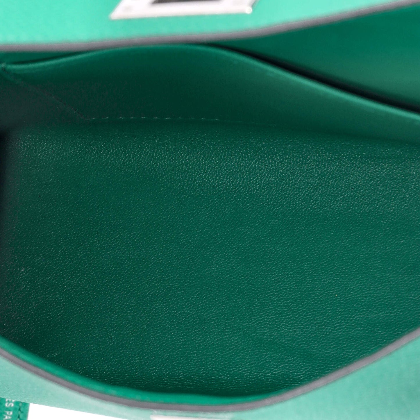 Kelly Mini II Bag Vert Jade Epsom with Palladium Hardware 20