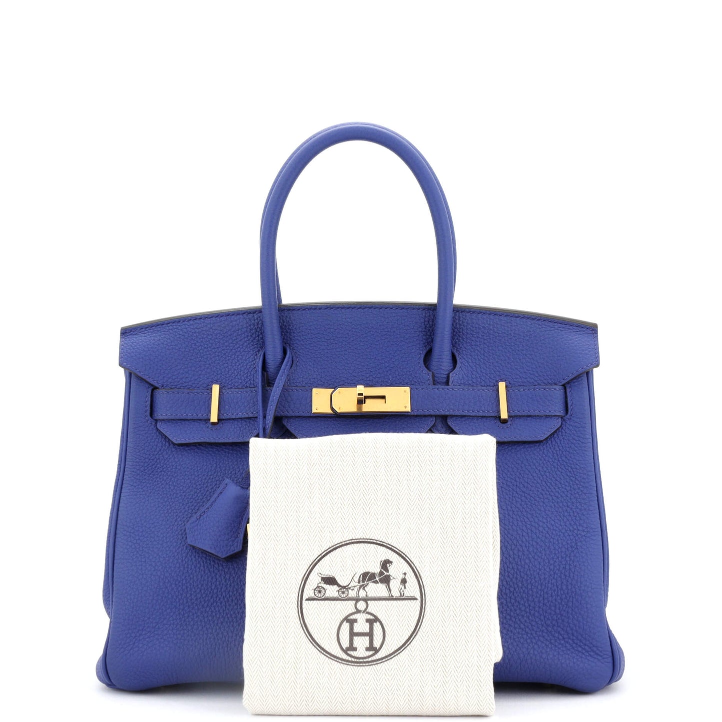 Birkin Handbag Bleu Royal Togo with Gold Hardware 30