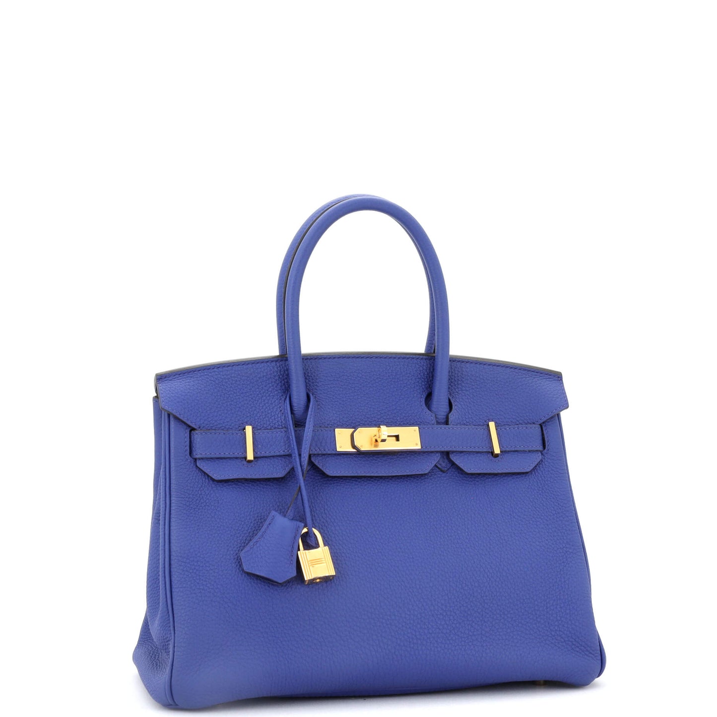 Birkin Handbag Bleu Royal Togo with Gold Hardware 30