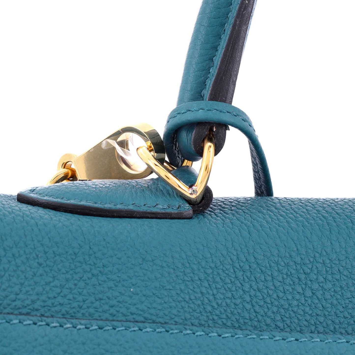 Kelly Handbag Cobalt Togo with Gold Hardware 35