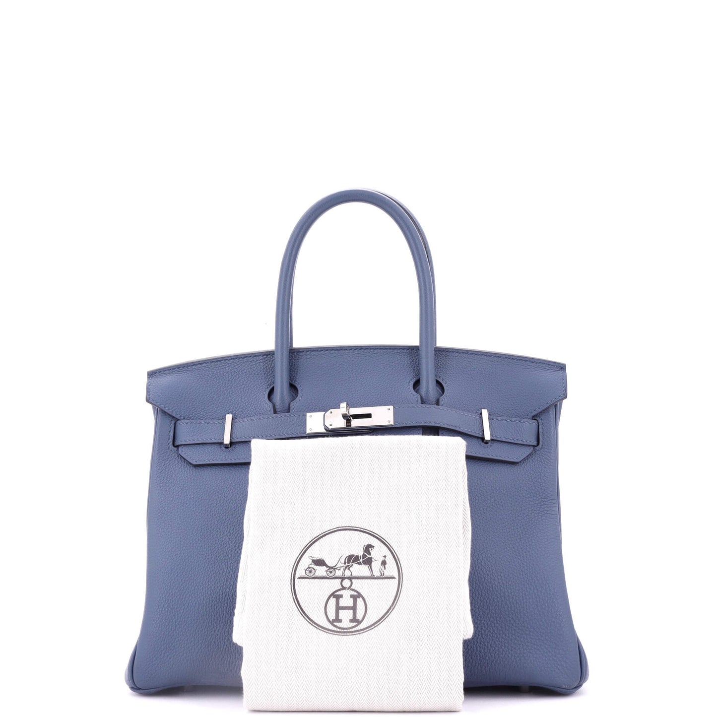 Birkin Handbag Bleu Brighton Togo with Palladium Hardware 30