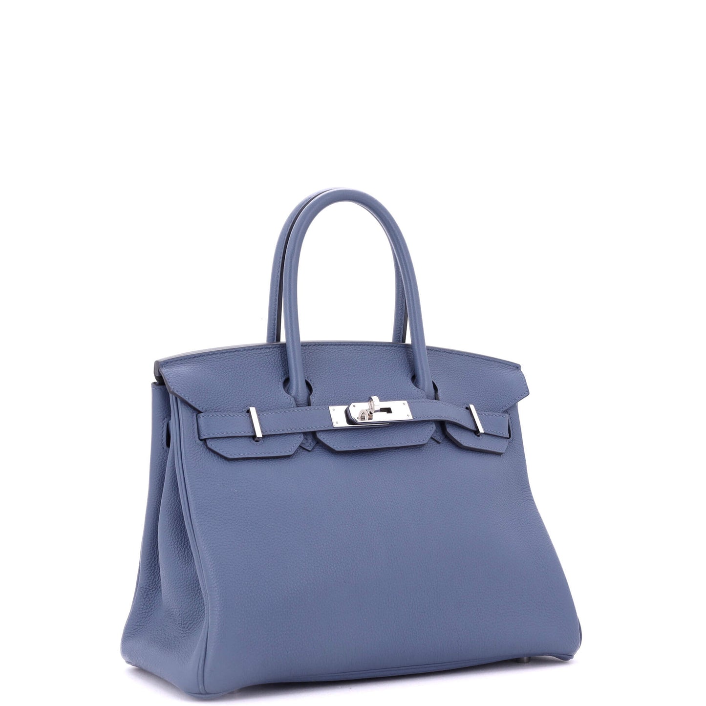 Birkin Handbag Bleu Brighton Togo with Palladium Hardware 30