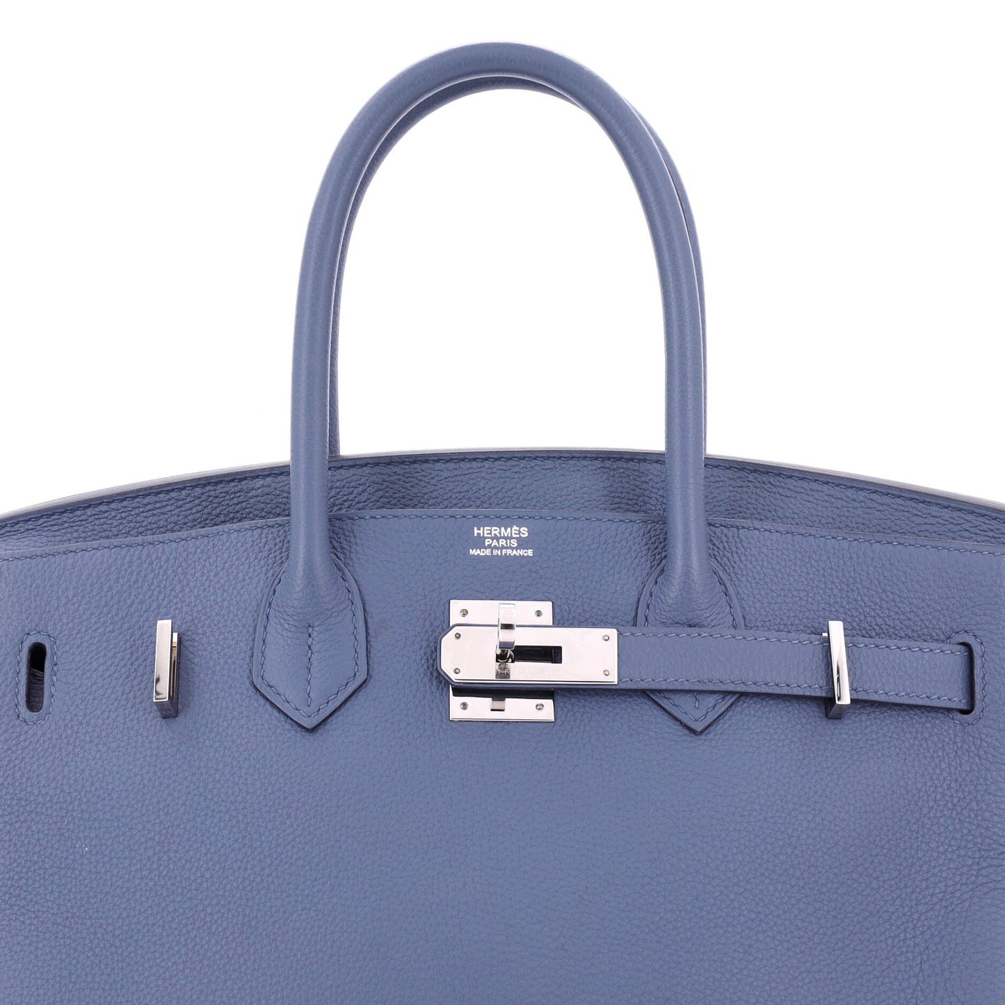 Birkin Handbag Bleu Brighton Togo with Palladium Hardware 30