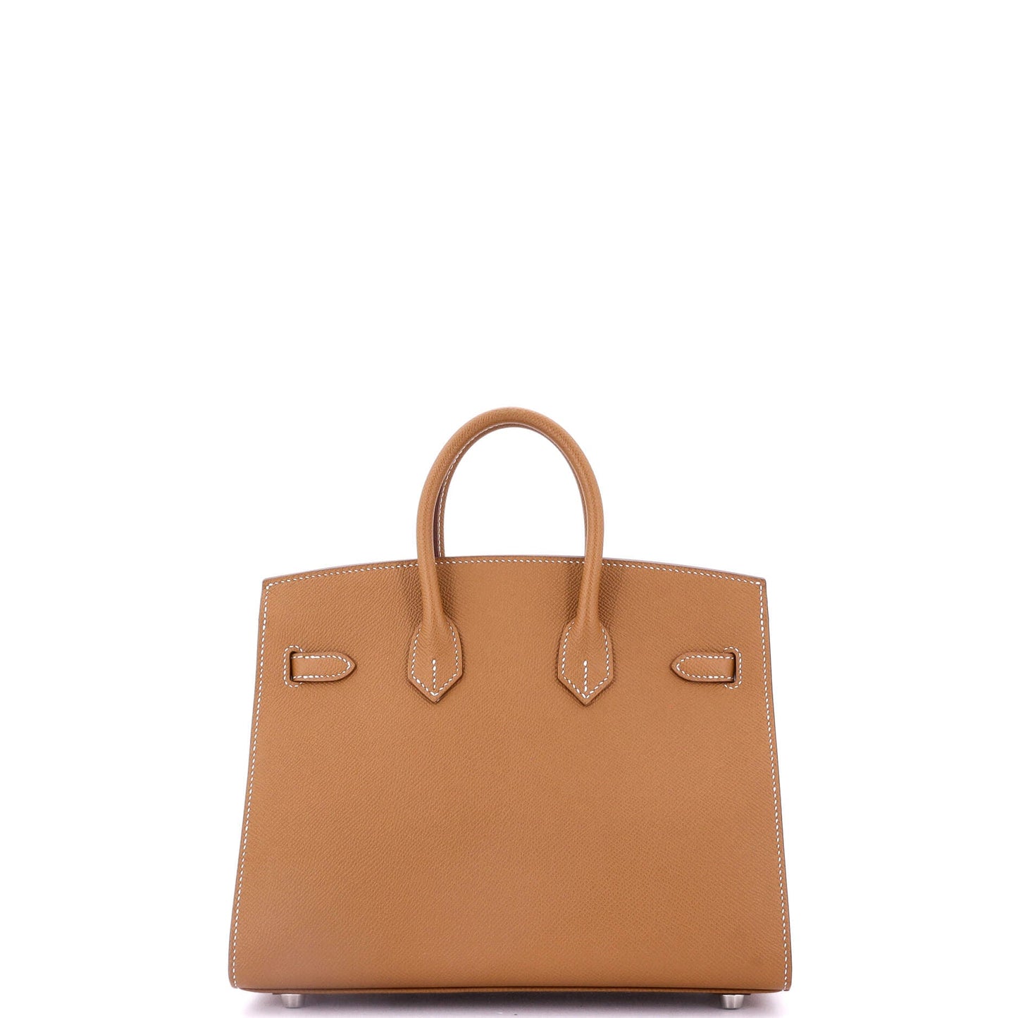 Birkin Sellier Bag Gold Epsom with Palladium Hardware 25