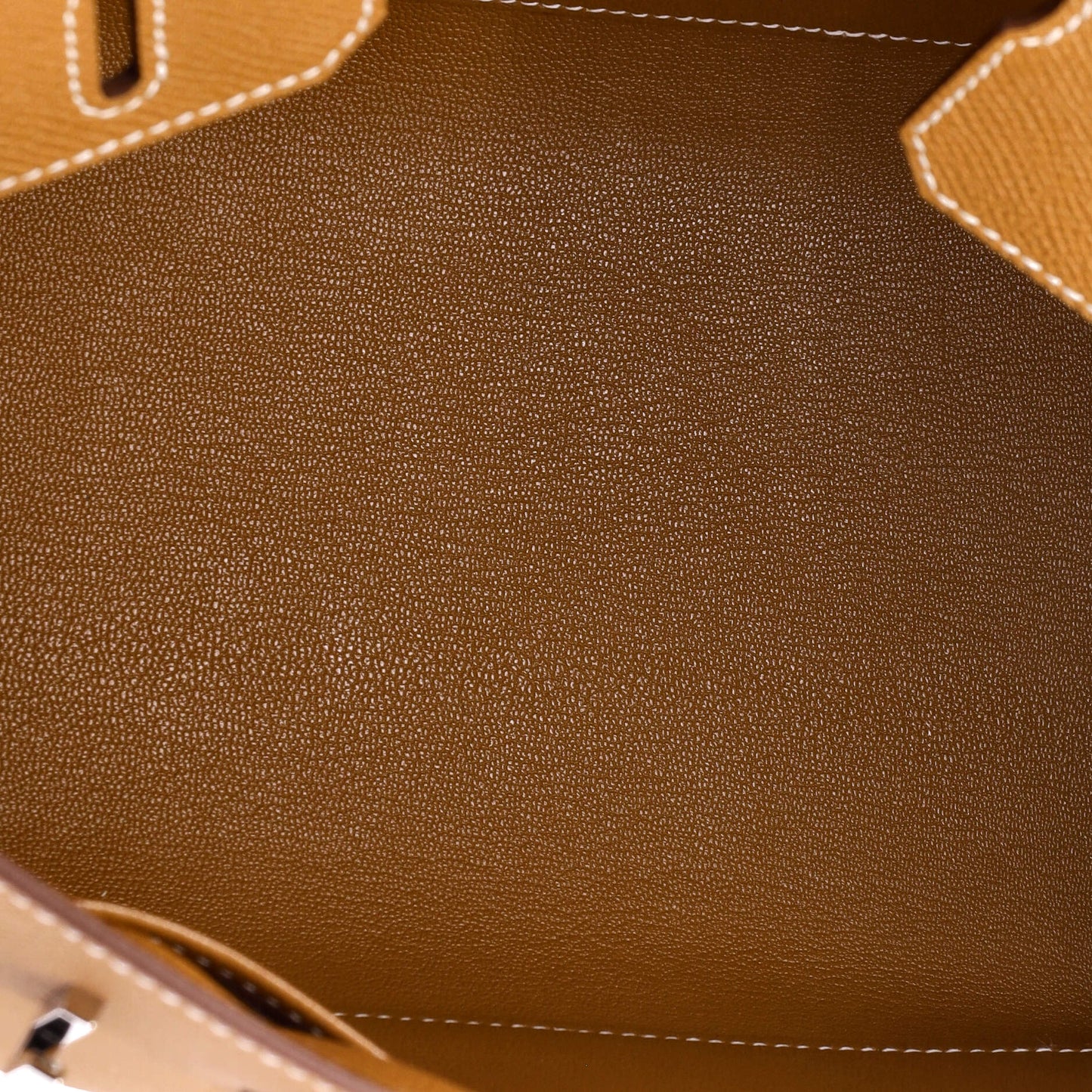 Birkin Sellier Bag Gold Epsom with Palladium Hardware 25