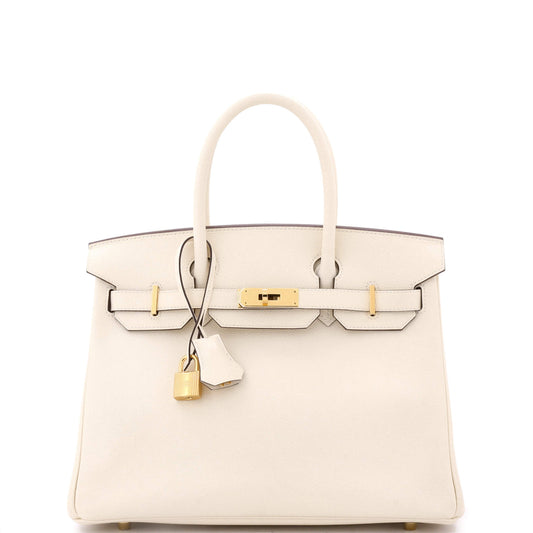 Birkin Handbag Light Epsom with Gold Hardware 30
