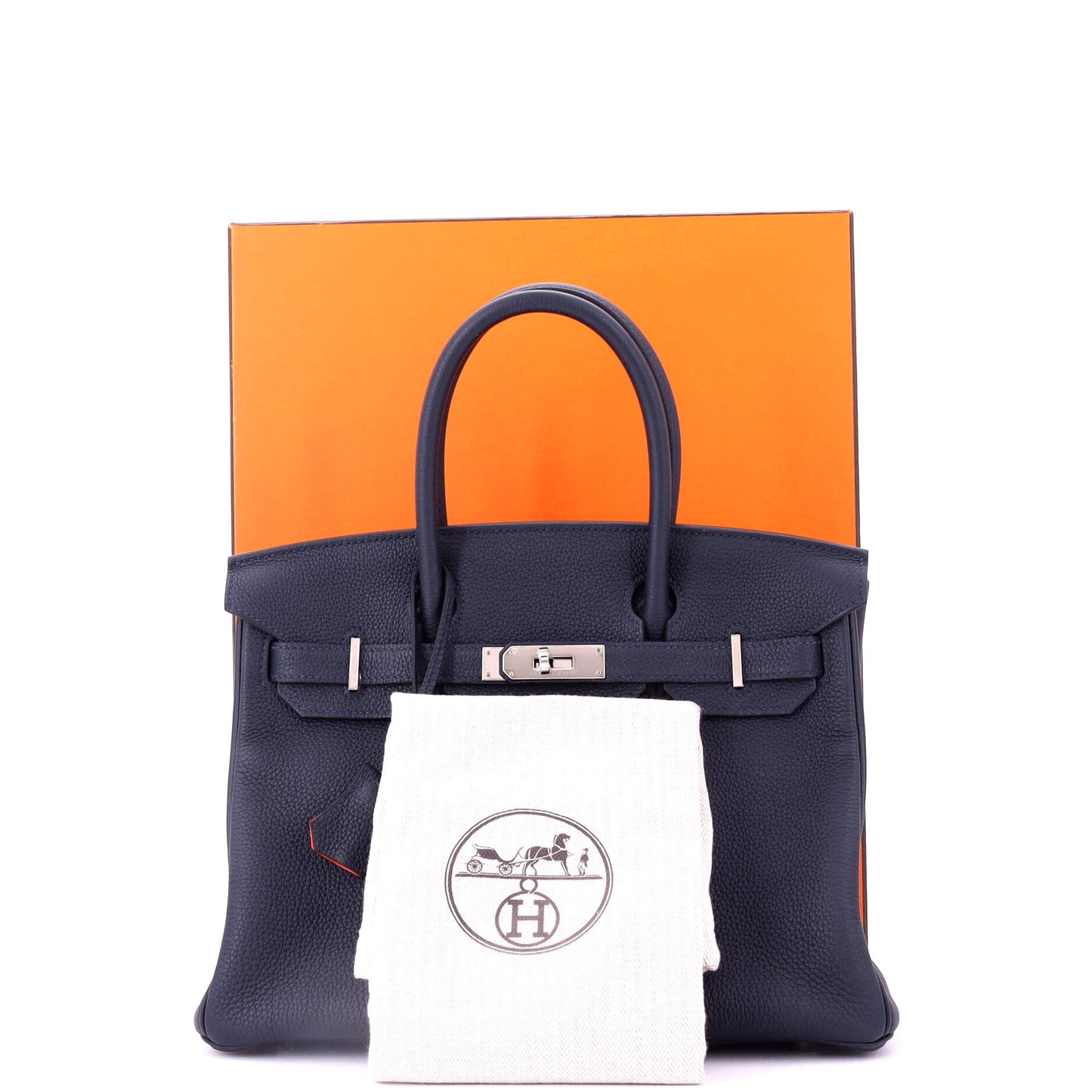 Birkin Handbag Verso Togo with Palladium Hardware 30