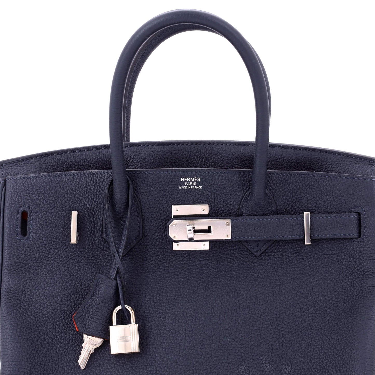 Birkin Handbag Verso Togo with Palladium Hardware 30