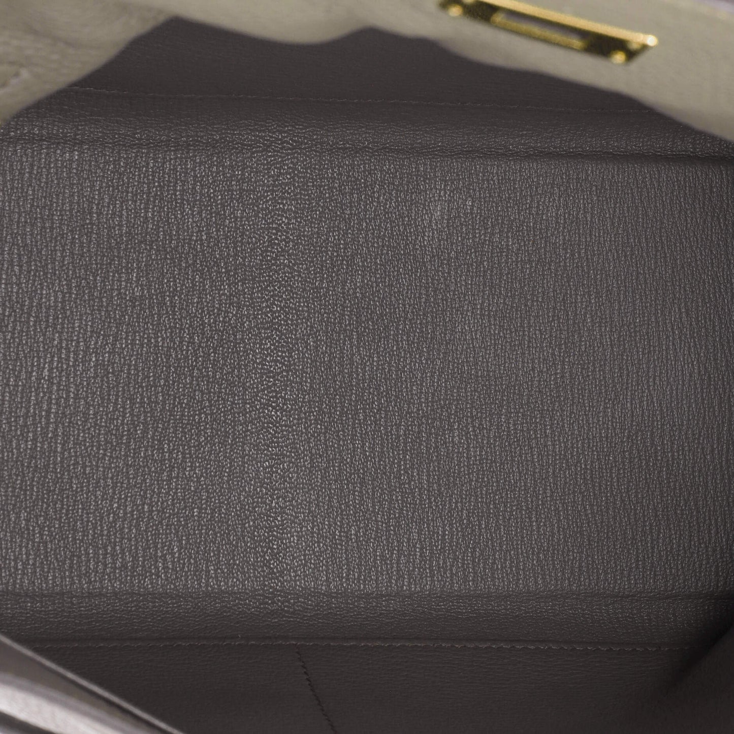 Kelly Handbag Grey Clemence with Gold Hardware 32