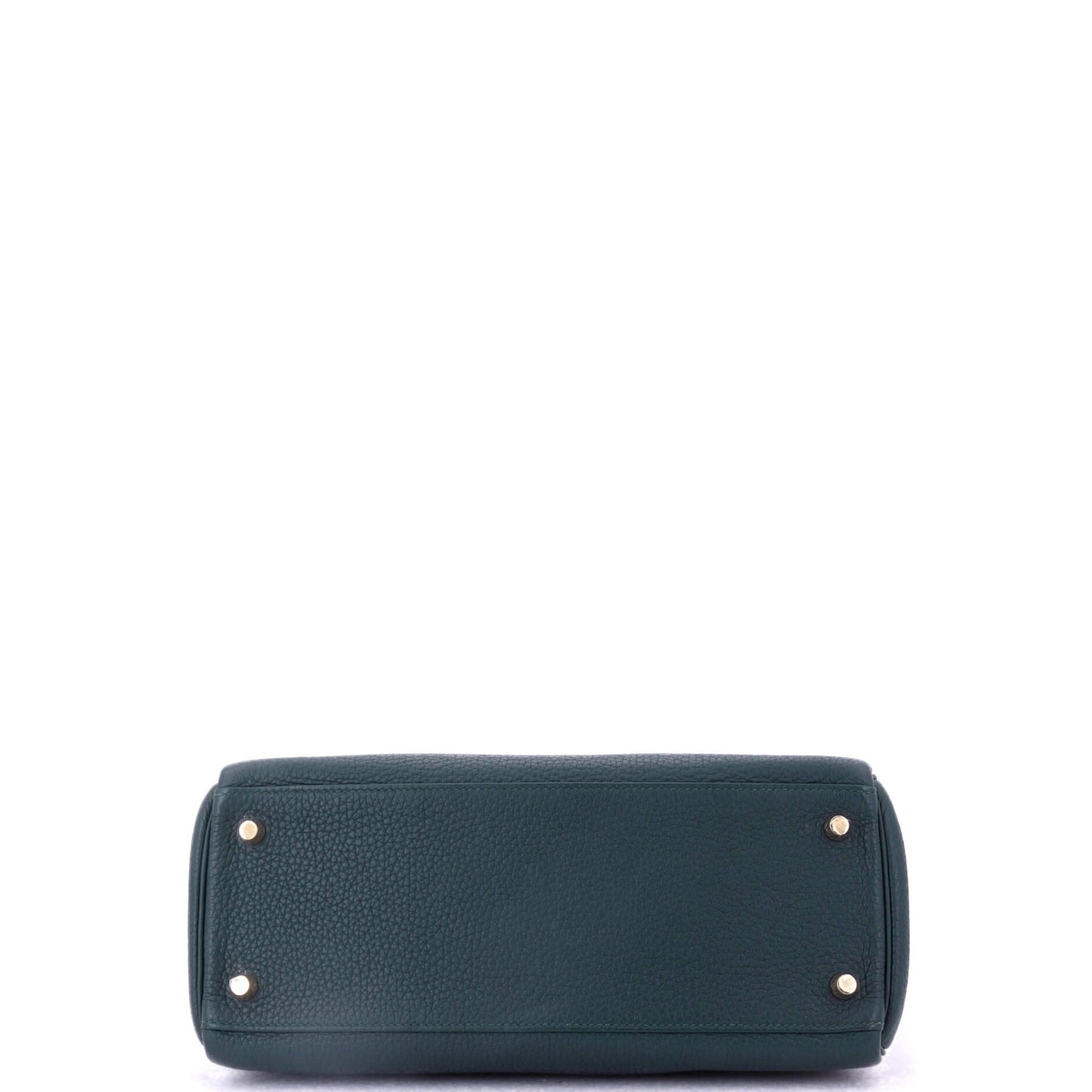 Kelly Handbag Vert Cypress Clemence with Gold Hardware 28