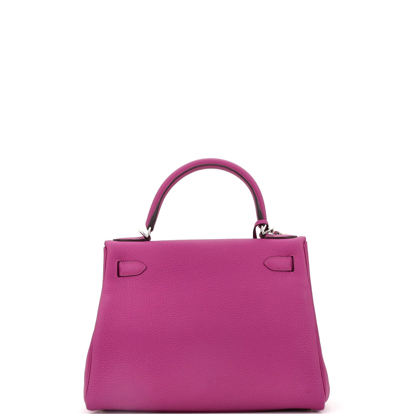 Kelly Handbag Rose Pourpre Togo with Palladium Hardware 28