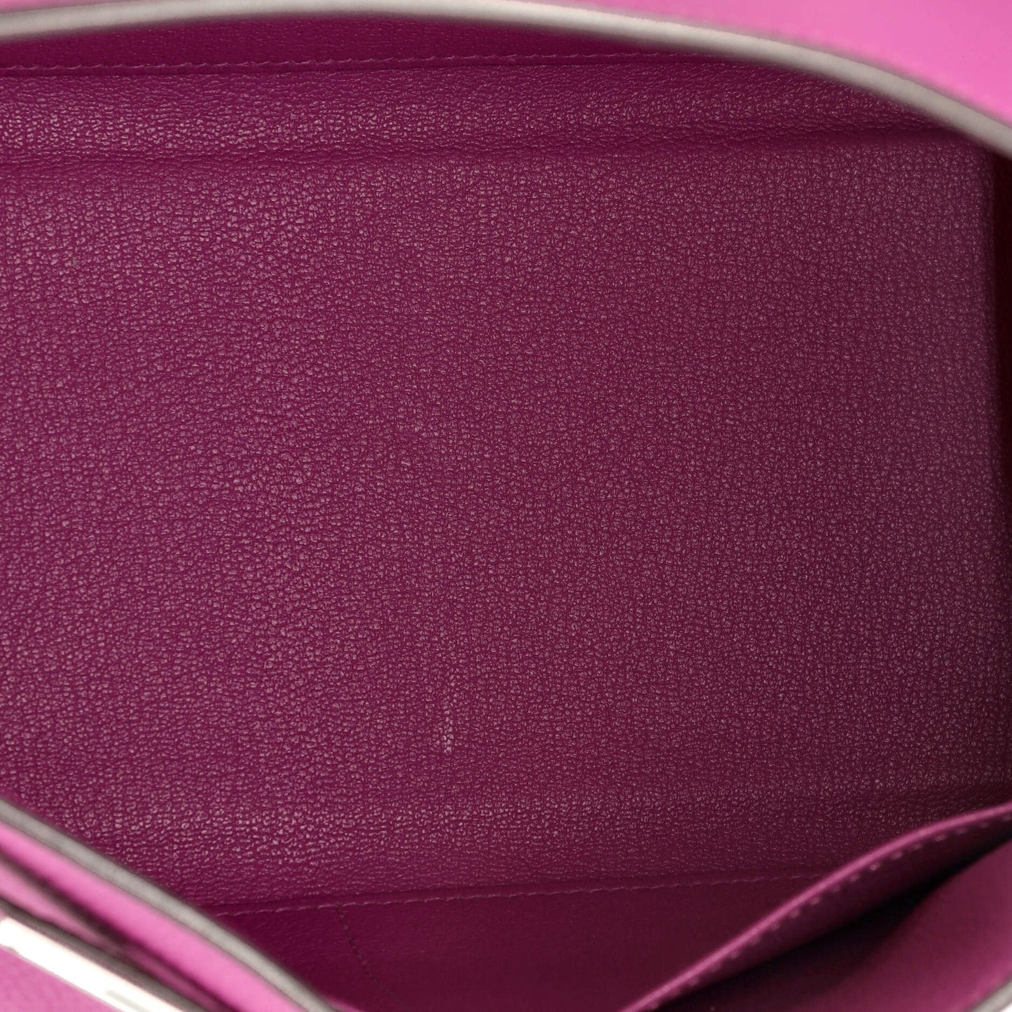 Kelly Handbag Rose Pourpre Togo with Palladium Hardware 28