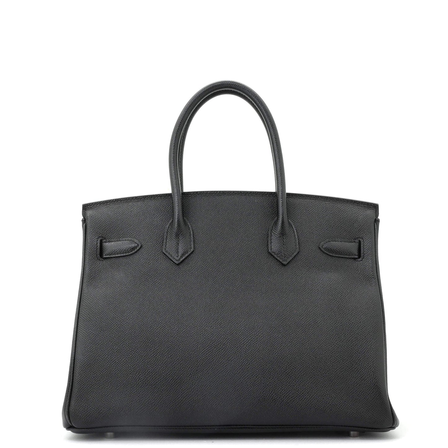 Birkin Handbag Noir Epsom with Palladium Hardware 30