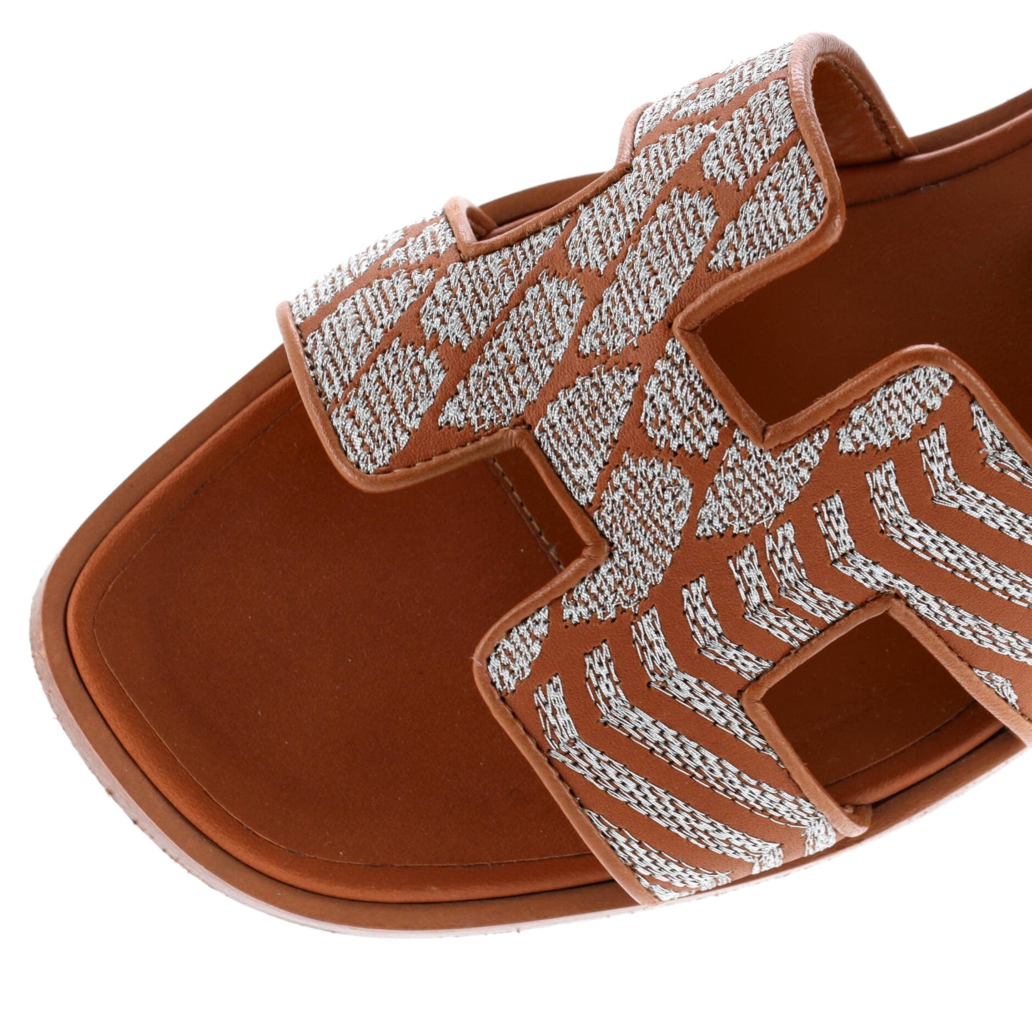 Women's Oran Sandals Embroidered Leather