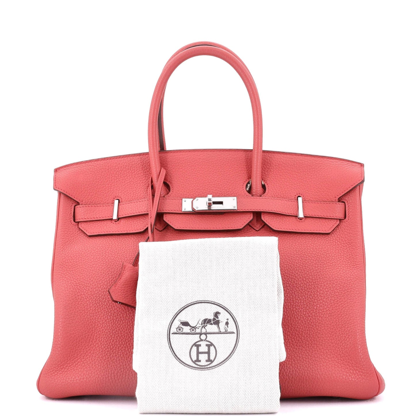 Birkin Handbag Bougainvillier Togo with Palladium Hardware 35