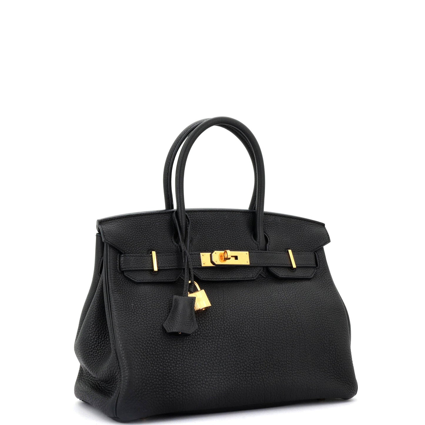 Birkin Handbag Noir Togo with Gold Hardware 30