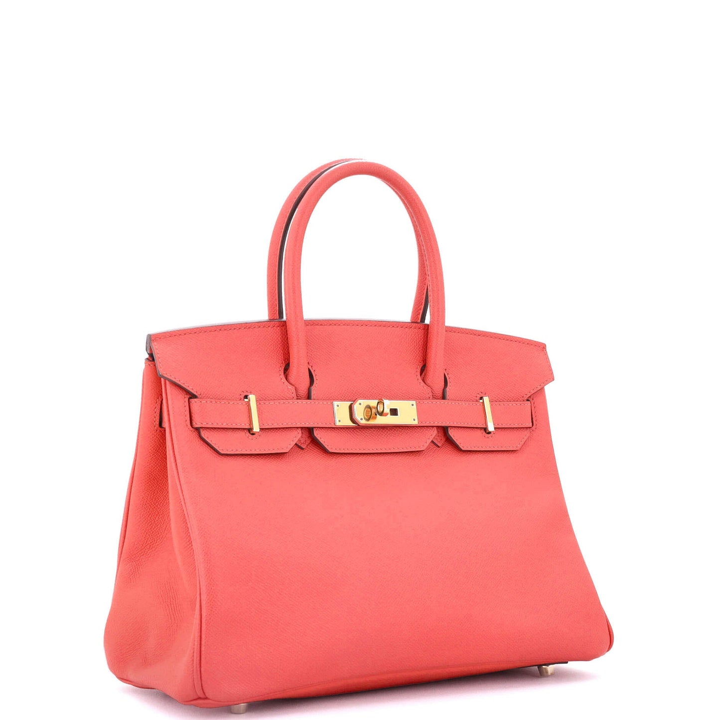 Birkin Handbag Rouge Pivoine Epsom with Gold Hardware 30