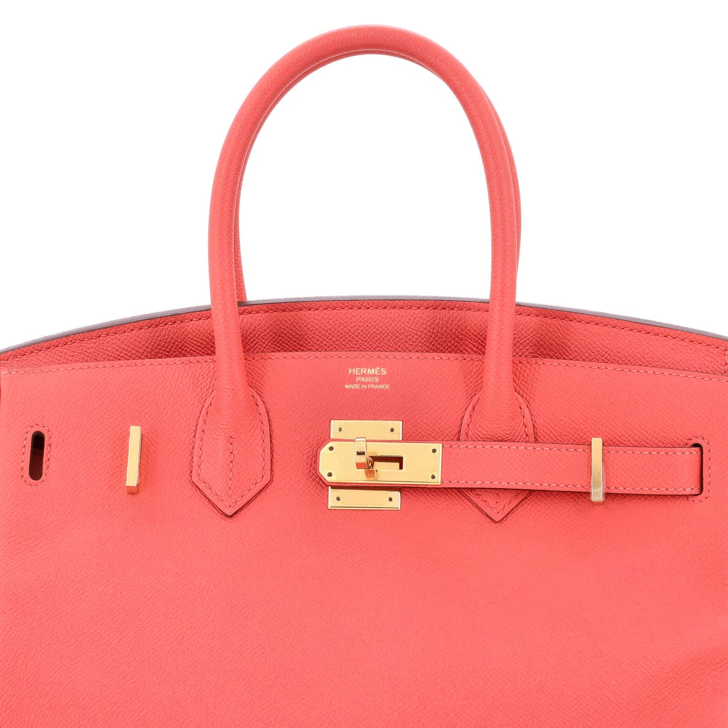 Birkin Handbag Rouge Pivoine Epsom with Gold Hardware 30