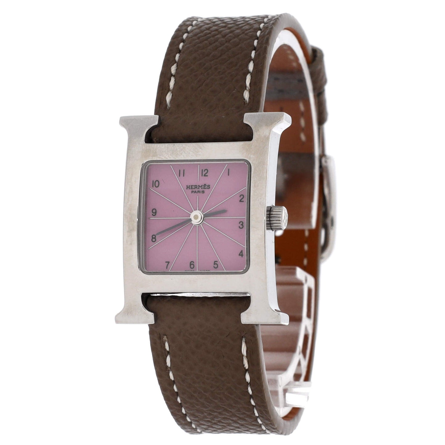 Heure H Quartz Watch Stainless Steel and Leather 17