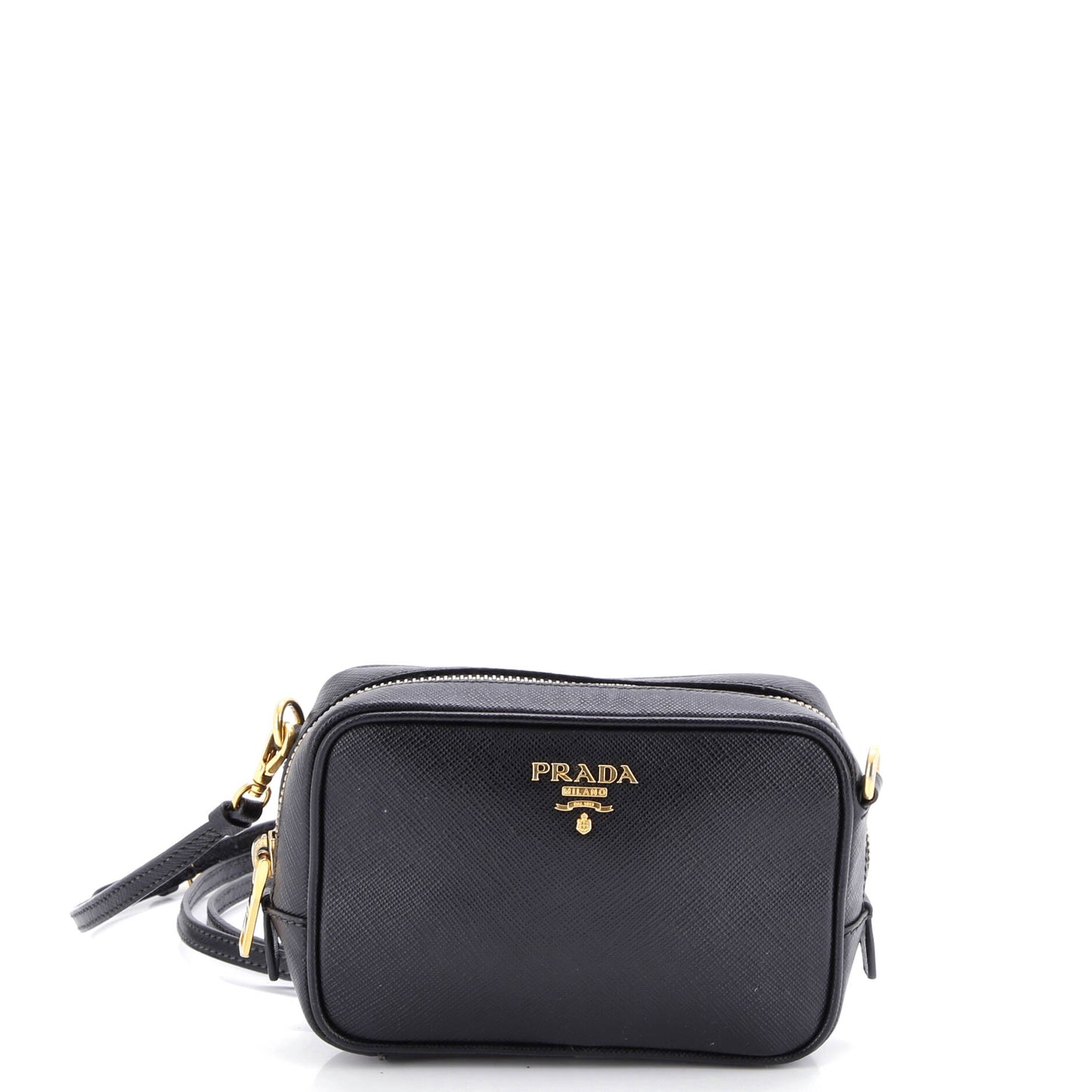 Zip Crossbody Bag Saffiano Leather Mini