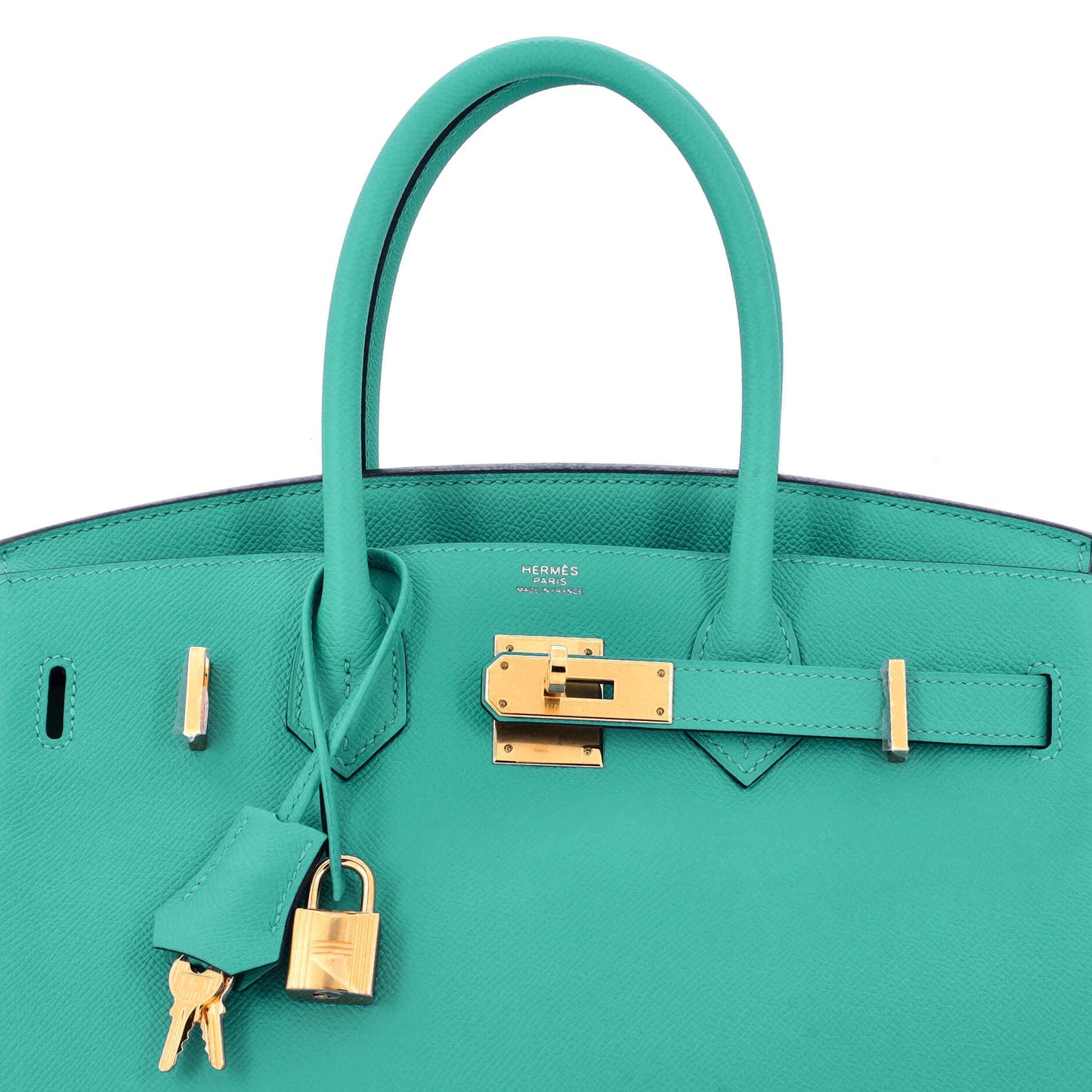 Birkin Handbag Vert Verone Epsom with Gold Hardware 30