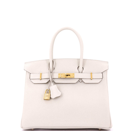 Birkin Handbag Light Togo with Rose Gold Hardware 30