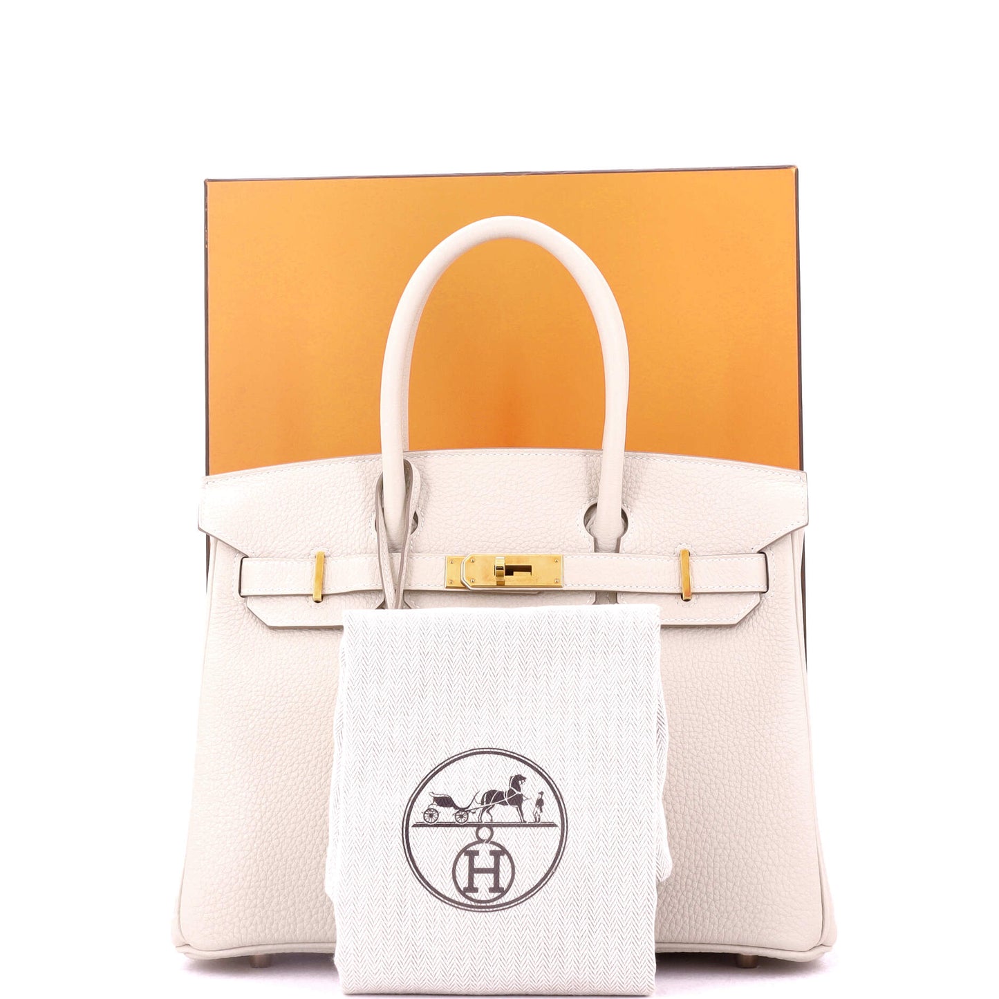 Birkin Handbag Light Togo with Rose Gold Hardware 30