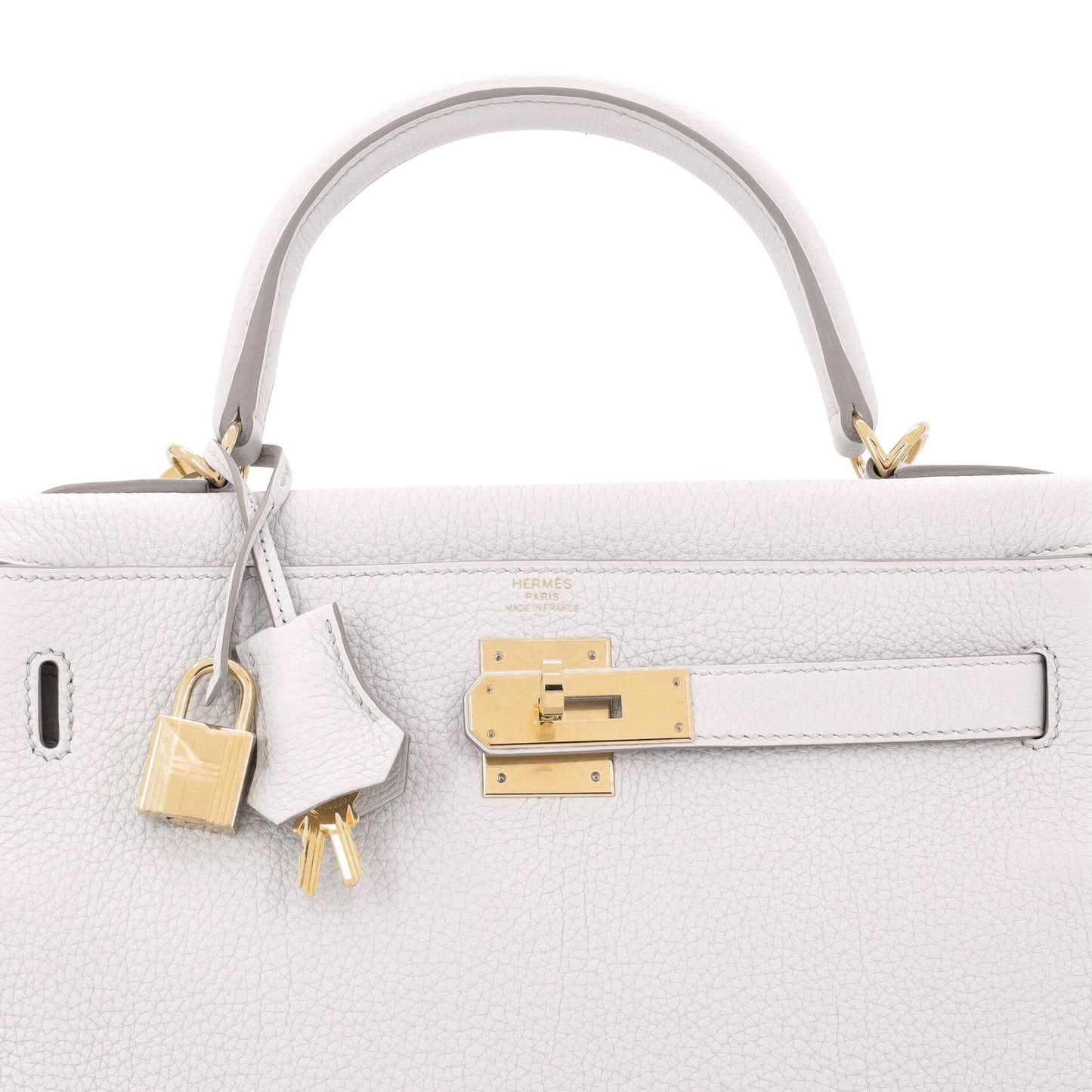 Kelly Handbag Light Togo with Gold Hardware 28