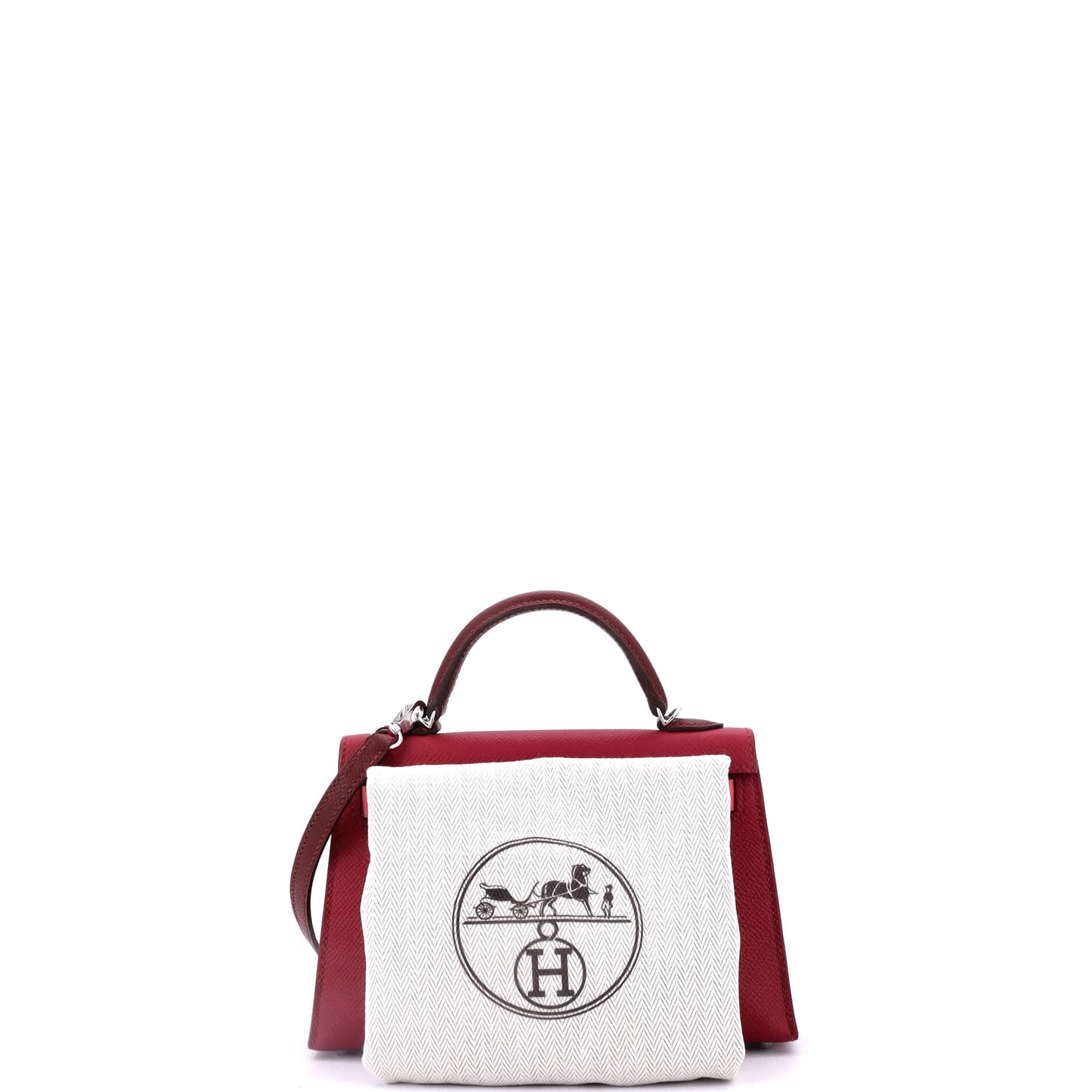 Kelly Mini II Bag Tricolor Epsom with Palladium Hardware 20