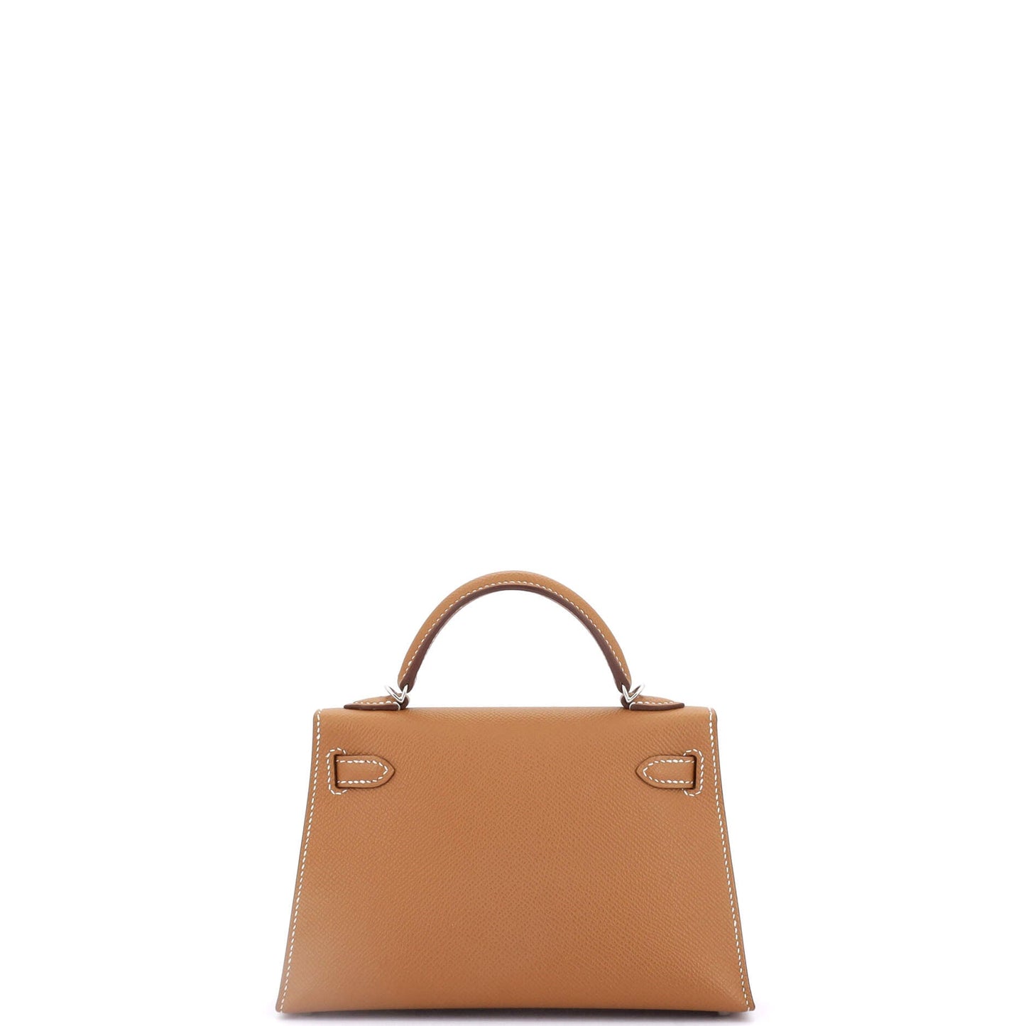 Kelly Mini II Bag Gold Epsom with Palladium Hardware 20