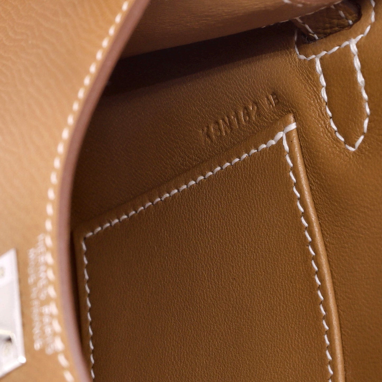 Kelly Mini II Bag Gold Epsom with Palladium Hardware 20