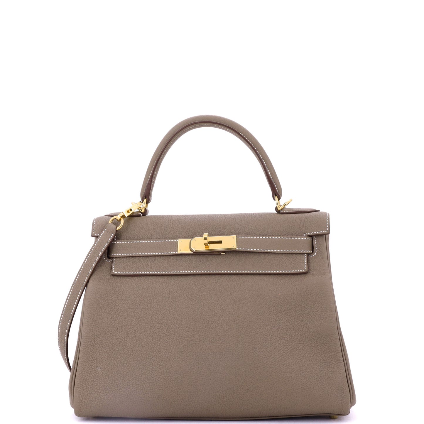 Kelly Handbag Grey Togo with Gold Hardware 28