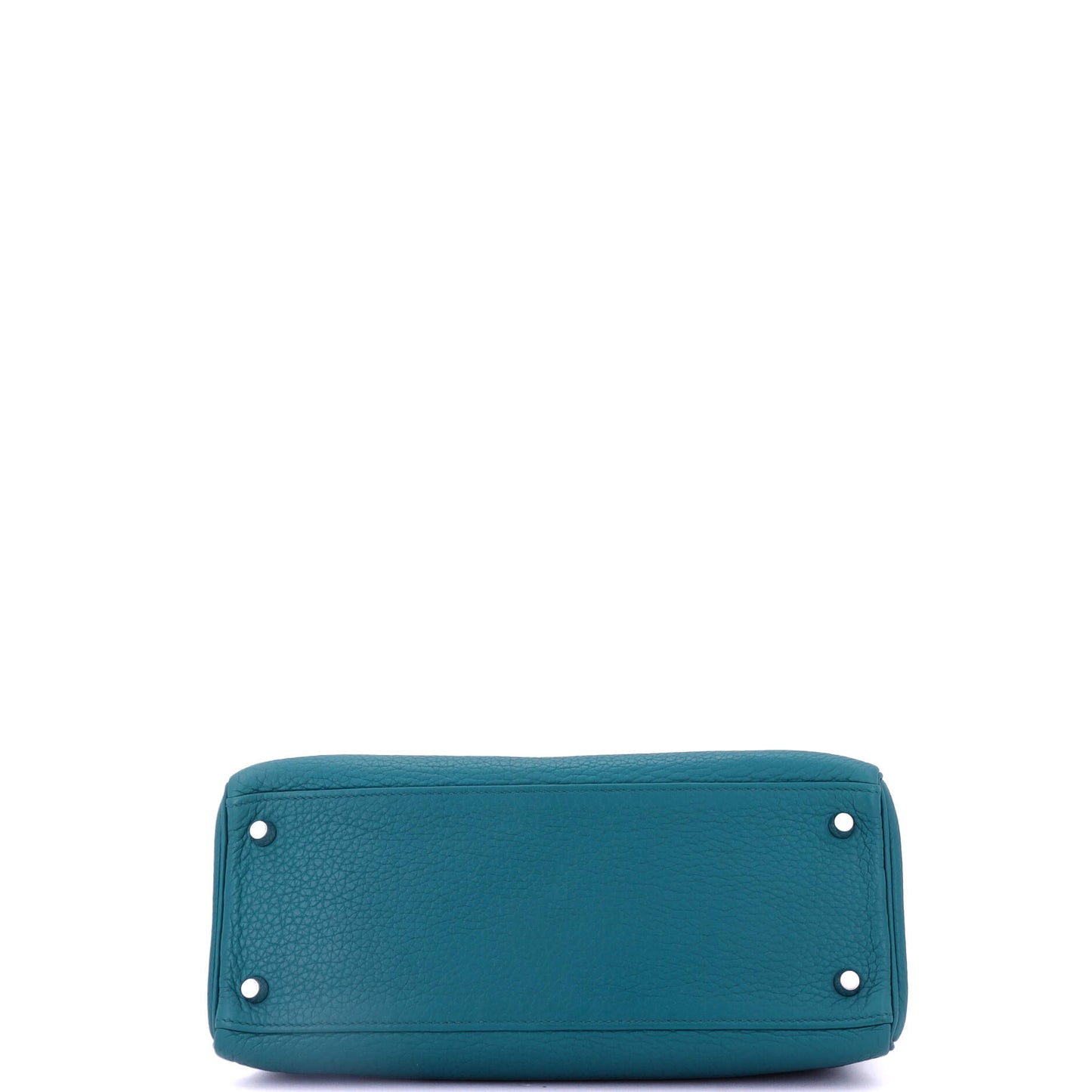 Kelly Handbag Bleu Izmir Clemence with Palladium Hardware 28