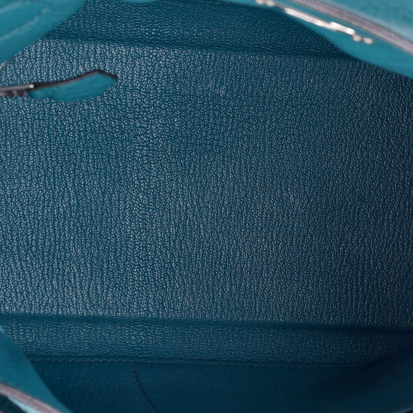 Kelly Handbag Bleu Izmir Clemence with Palladium Hardware 28