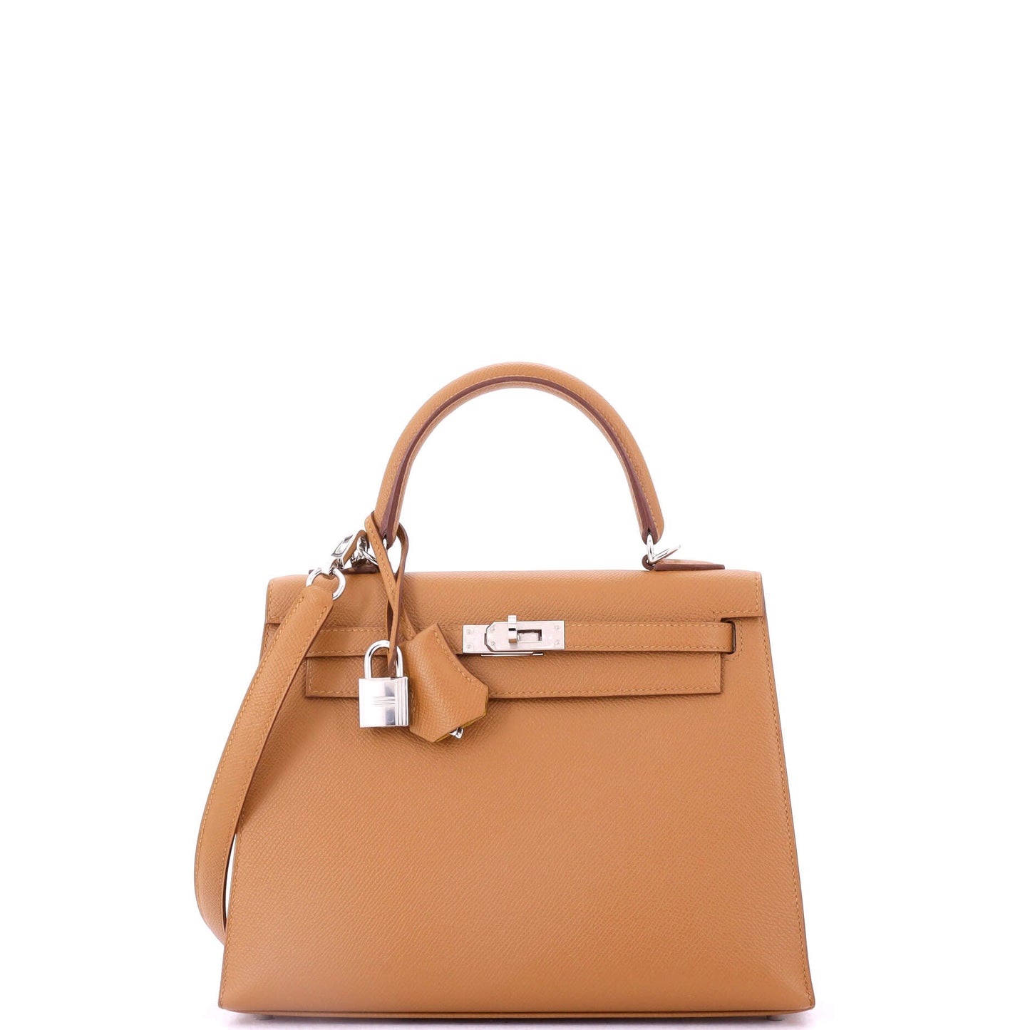 Kelly Handbag Verso Epsom with Palladium Hardware 25