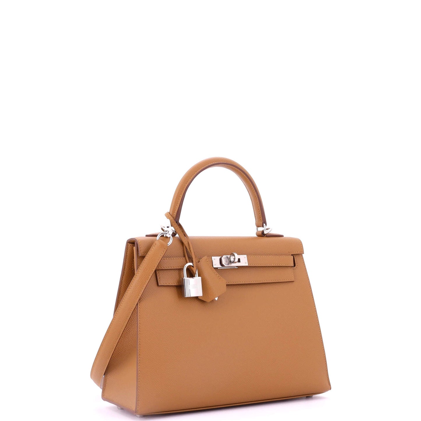Kelly Handbag Verso Epsom with Palladium Hardware 25