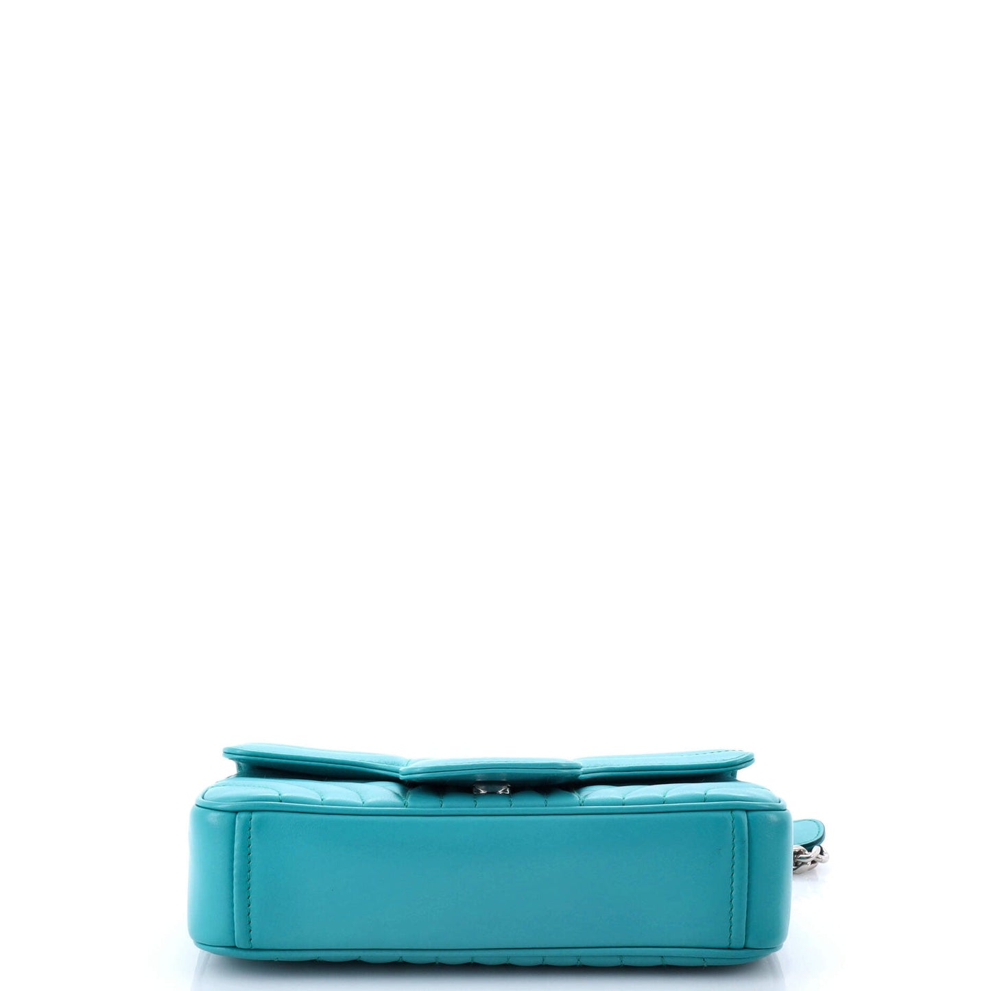 Chain Flap Shoulder Bag Diagramme Quilted Leather Small