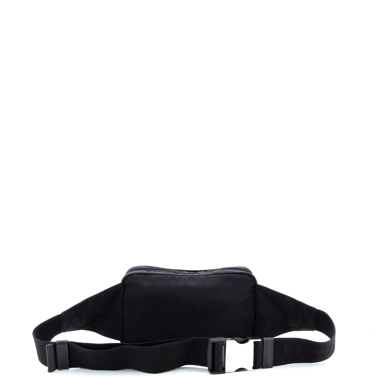 Front Pocket Belt Bag Re-Nylon with Saffiano Leather