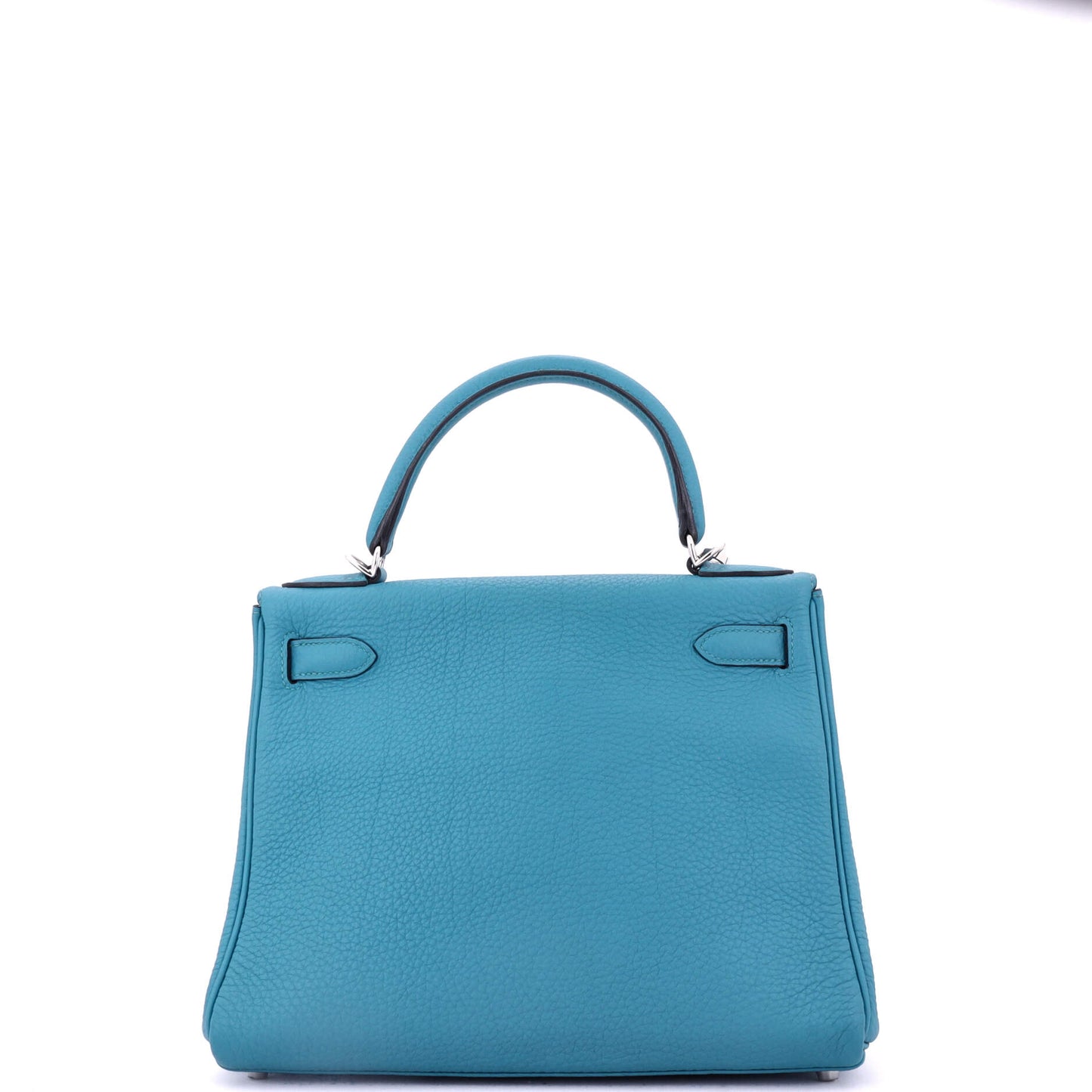 Kelly Handbag Turquoise Togo with Palladium Hardware 28
