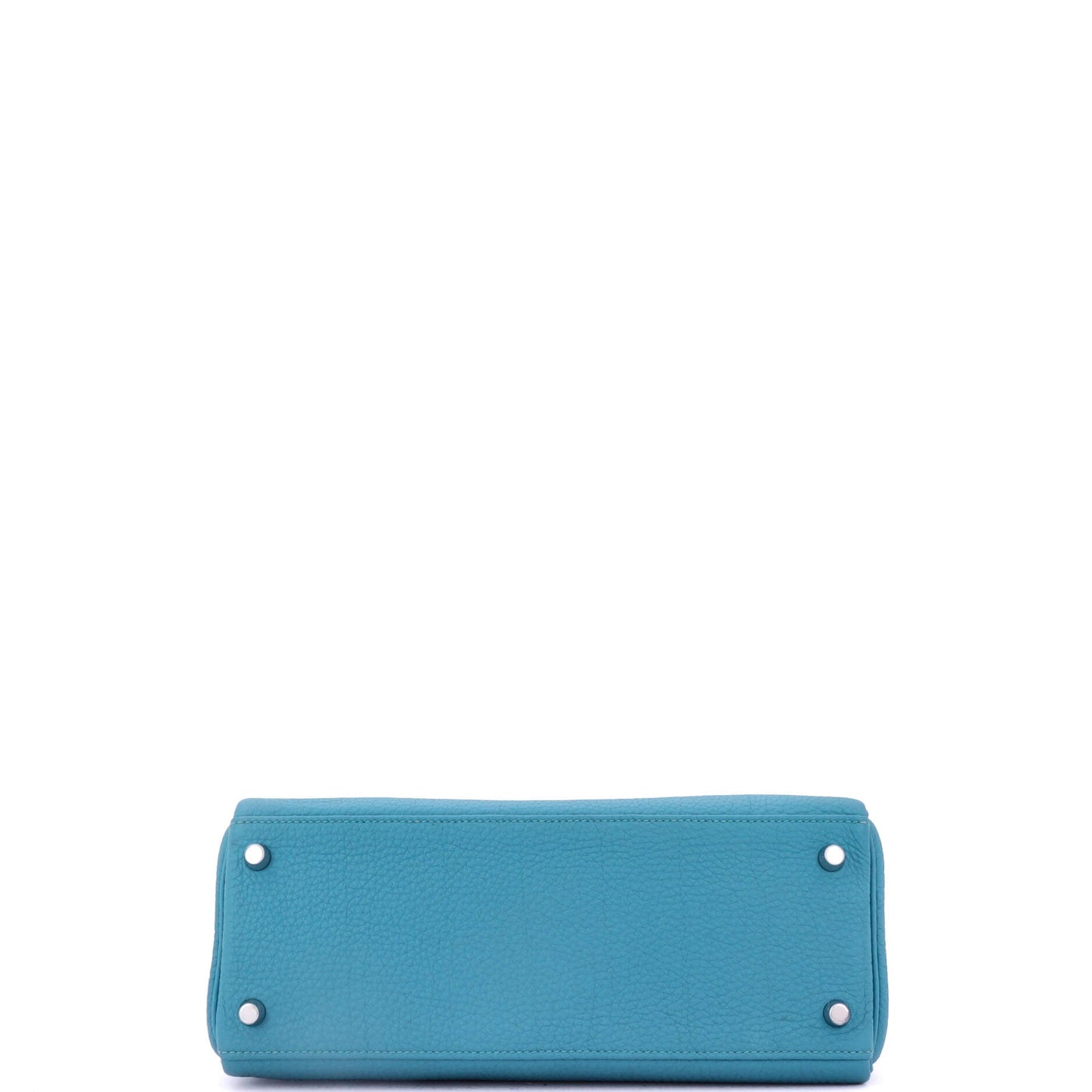 Kelly Handbag Turquoise Togo with Palladium Hardware 28