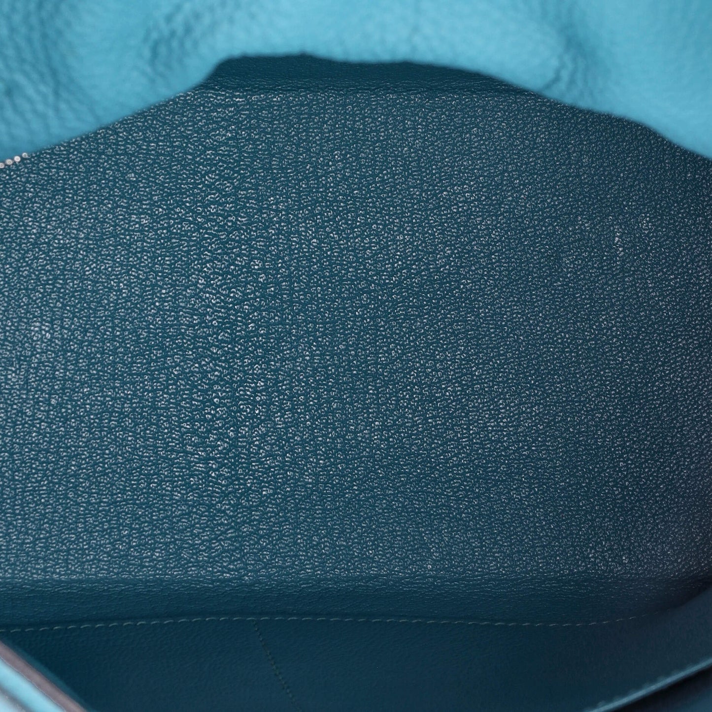 Kelly Handbag Turquoise Togo with Palladium Hardware 28