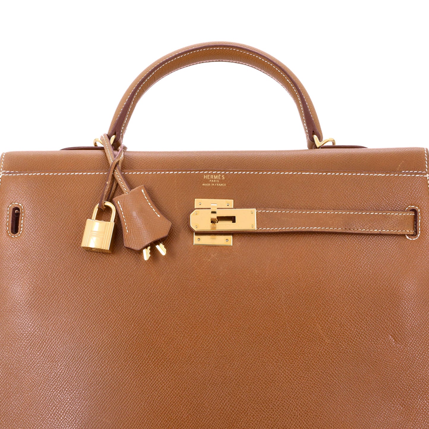 Kelly Handbag Gold Courchevel with Gold Hardware 35