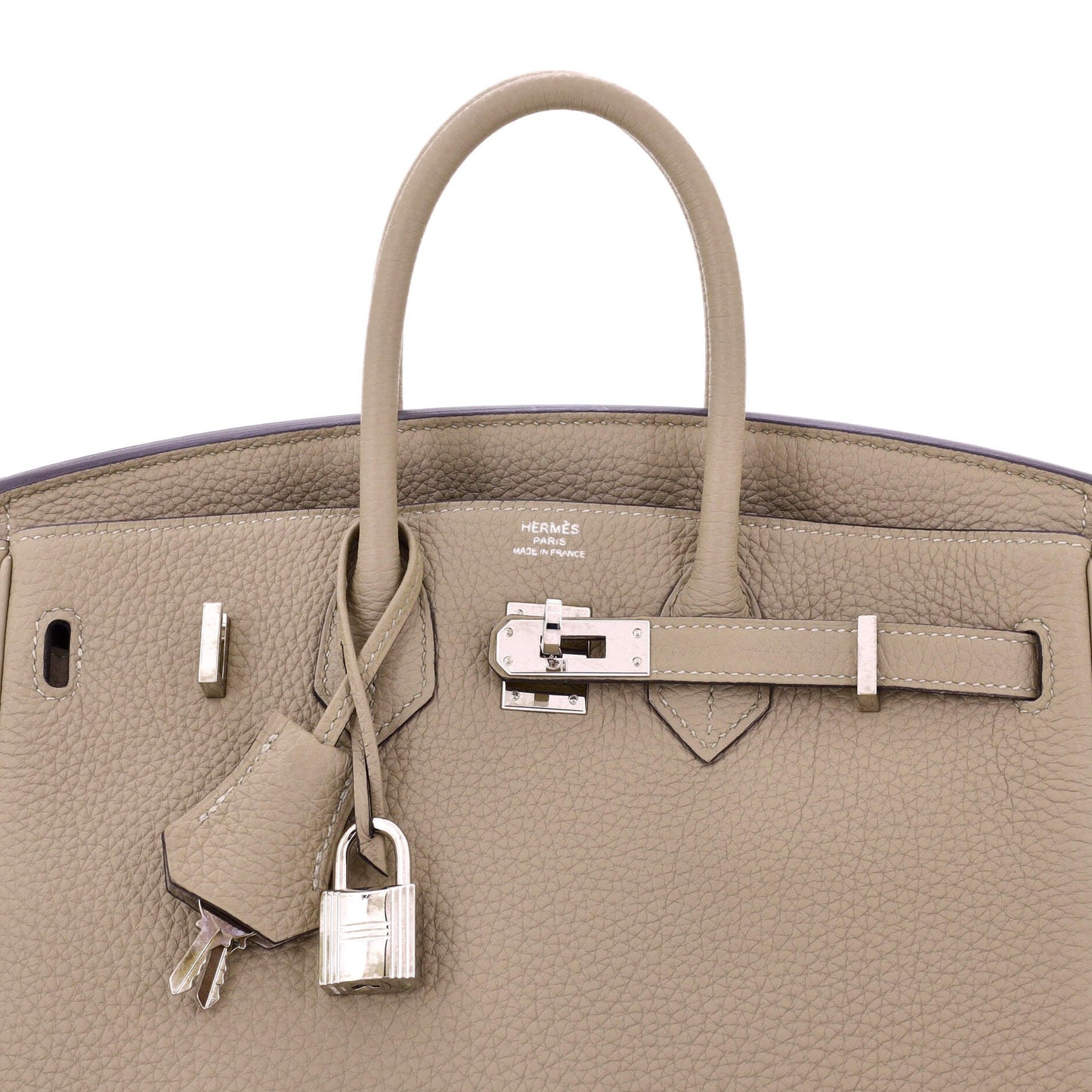 Birkin Handbag Light Togo with Palladium Hardware 25