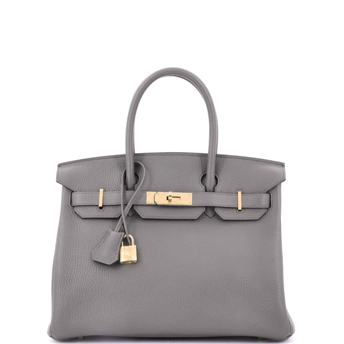 Birkin Handbag Grey Togo with Gold Hardware 30