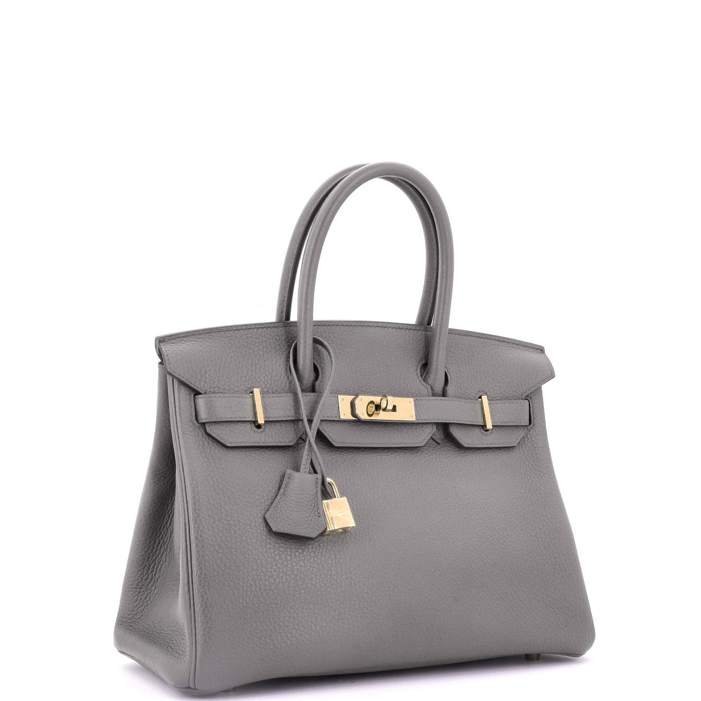 Birkin Handbag Grey Togo with Gold Hardware 30