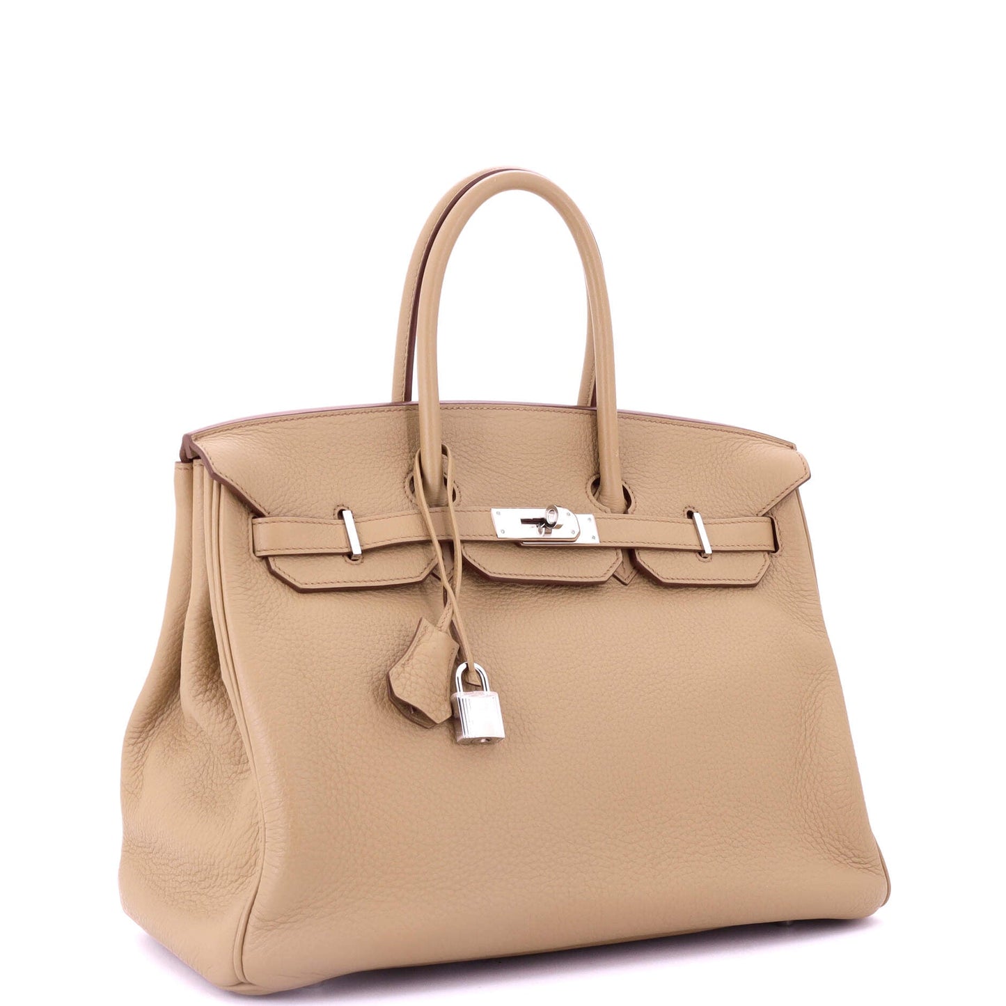 Birkin Handbag Light Togo with Palladium Hardware 35